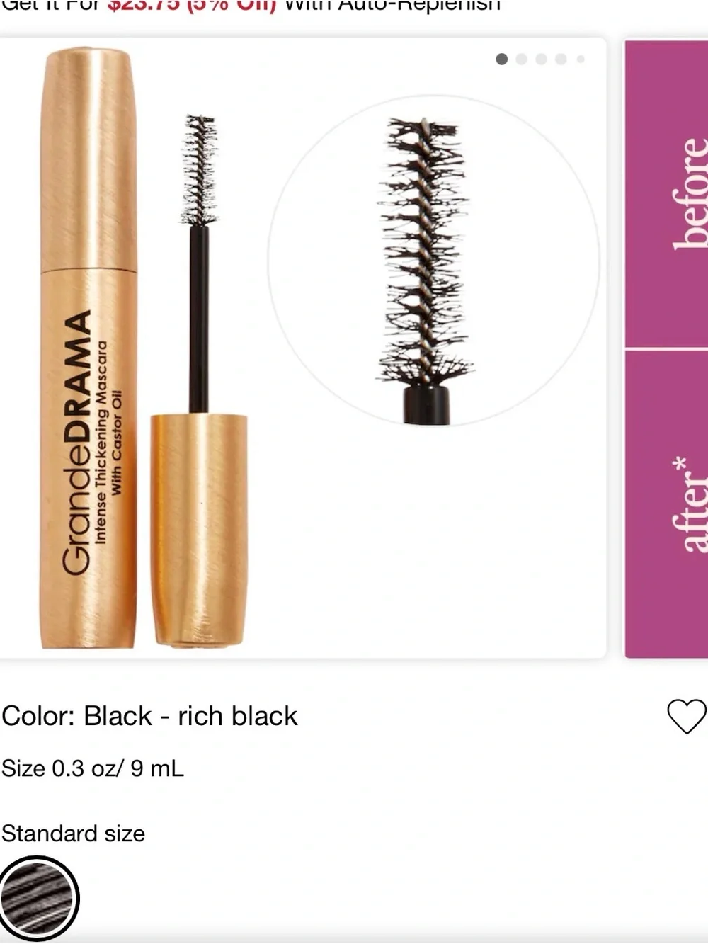 GrandeDrama Thickening Mascara